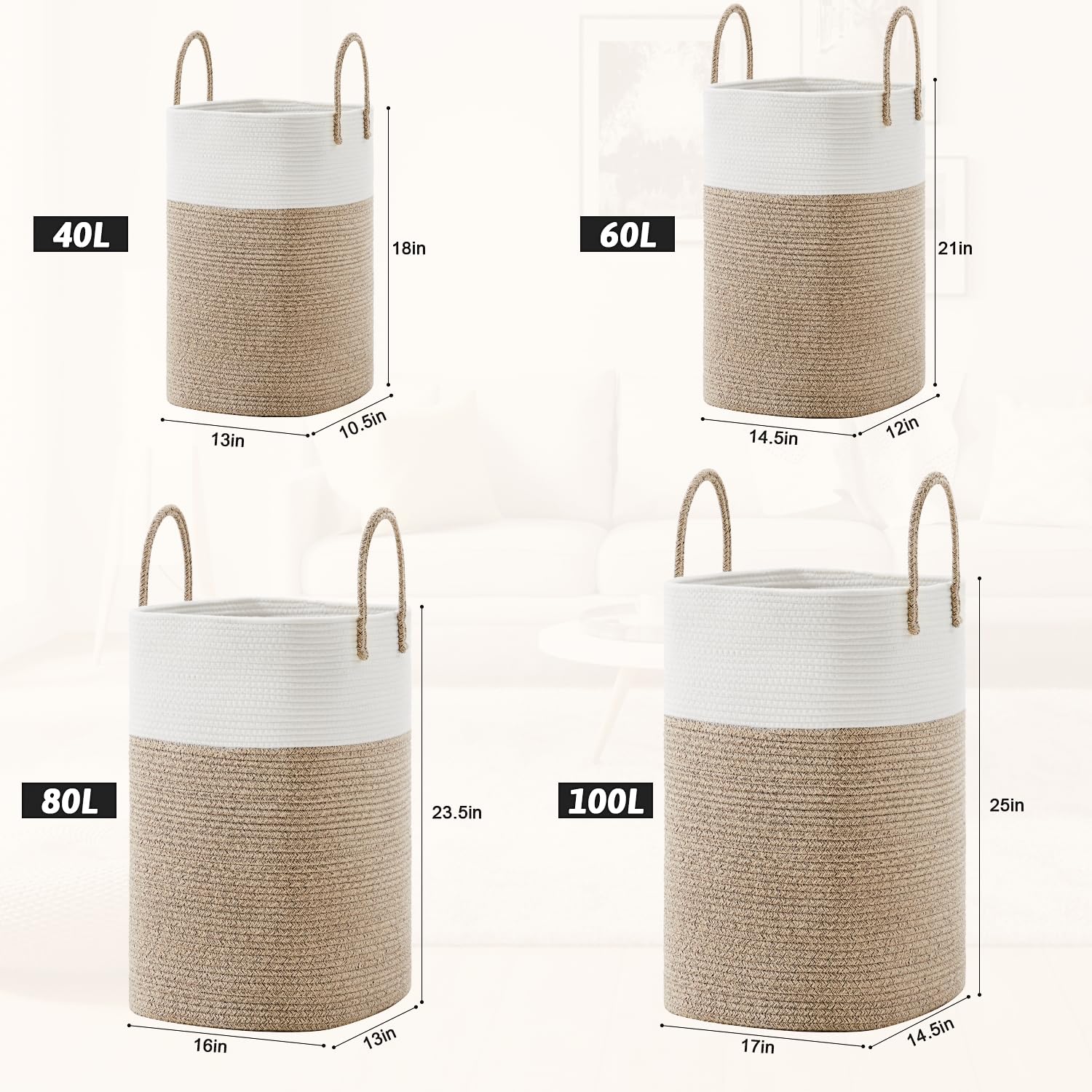 Artfeel collapsible laundry basket ready for easy transport and storage