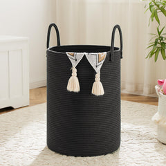 Artfeel laundry basket cotton rope close-up shows breathable weave for fresh clothes storage.