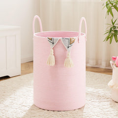 Artfeel laundry basket cotton rope hamper showcases natural elegance for laundry organization