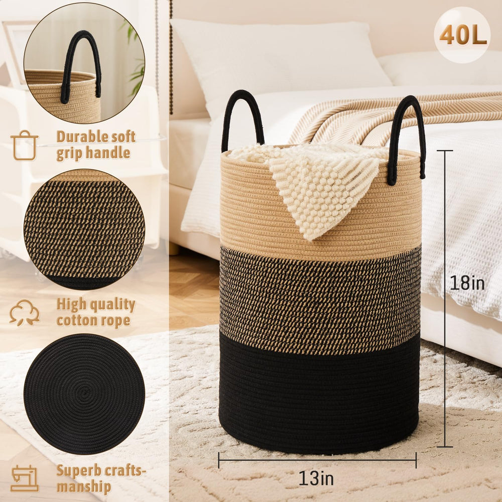 Artfeel laundry basket decorative storage enhances bedrooms bathrooms and living rooms.
