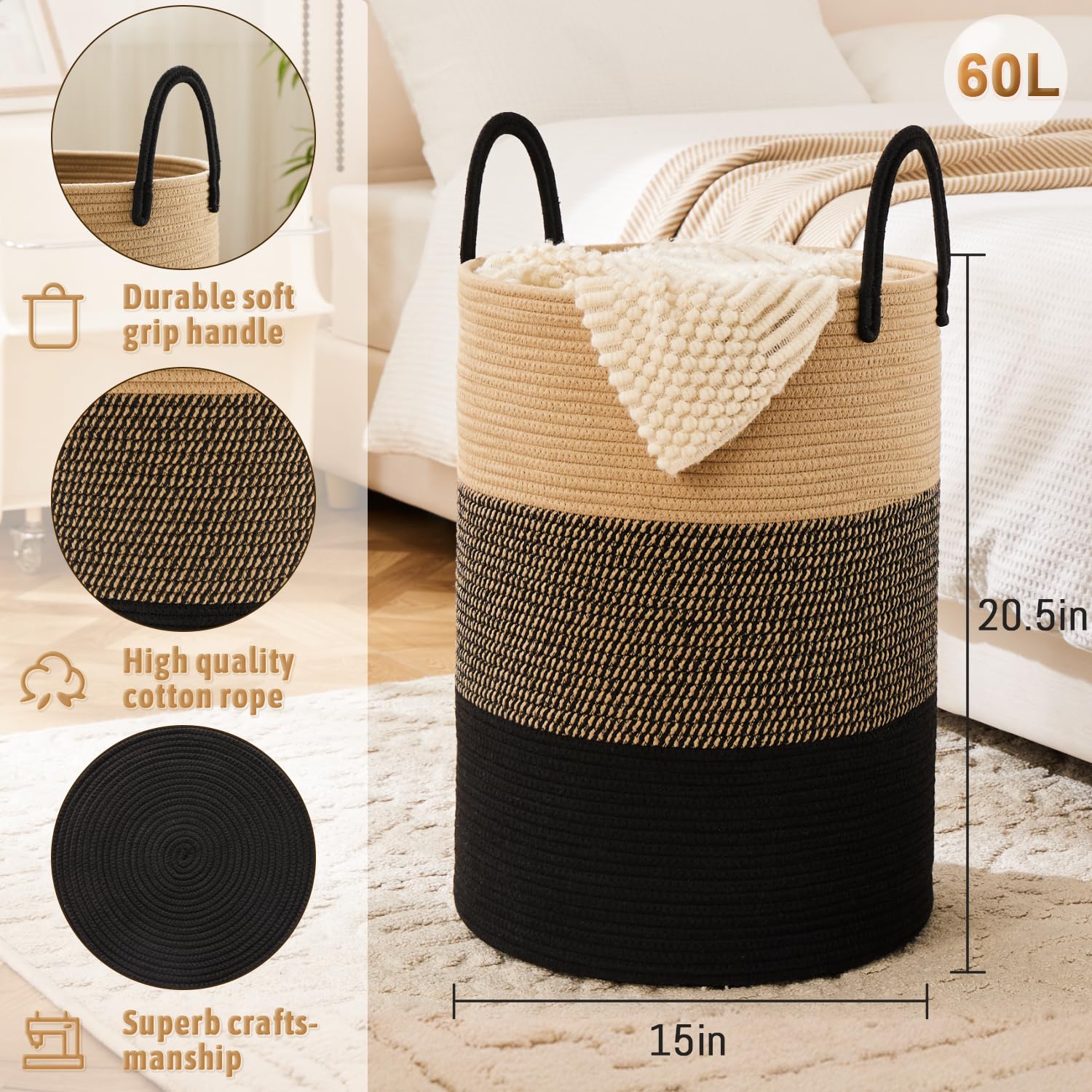 Artfeel laundry basket easy-care maintenance; simple cleaning keeps look.