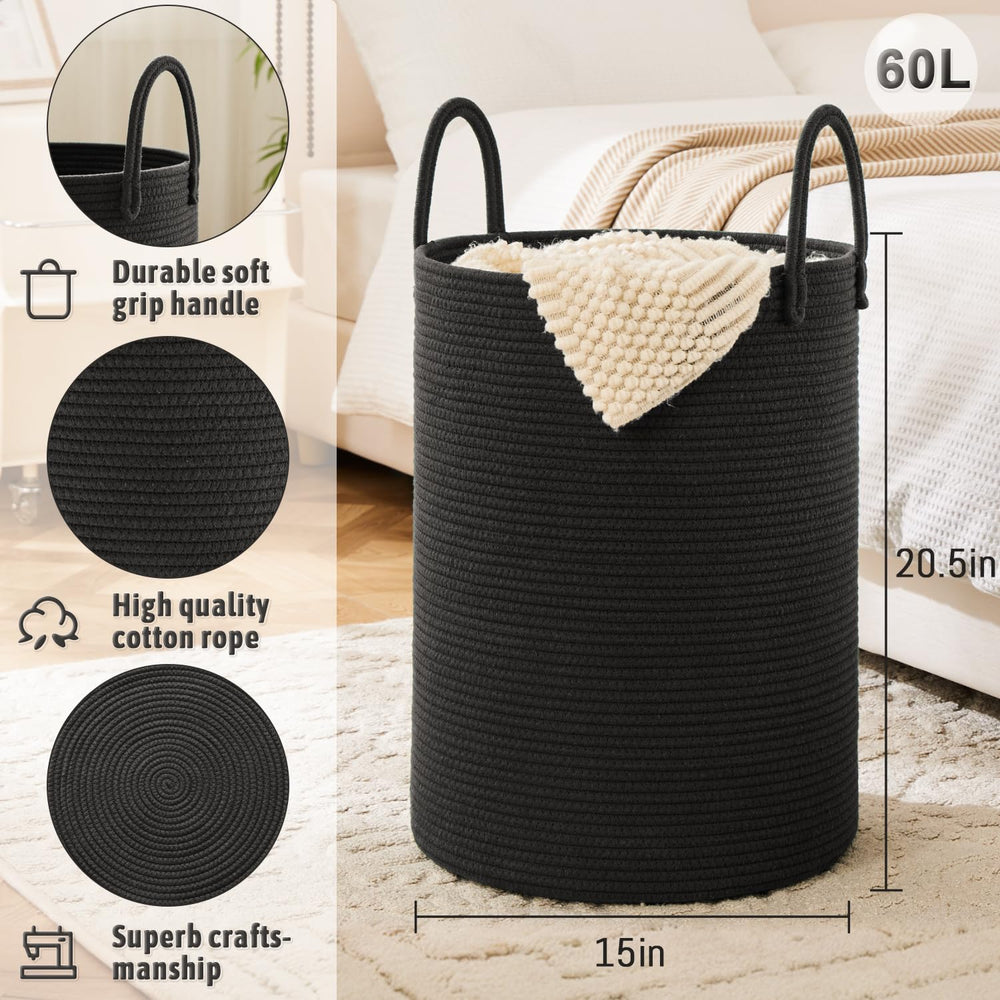 Artfeel cotton rope basket is easy to clean and maintain long-lasting use