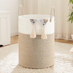 Artfeel laundry basket close-up of the handle shows sturdy construction for daily use.