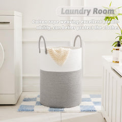 Artfeel Laundry Basket cotton rope weave highlights durability and breathability