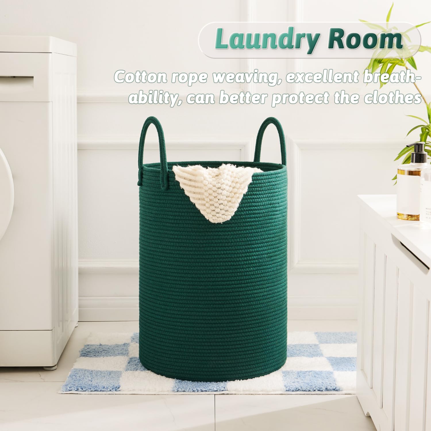 Artfeel laundry basket versatile storage for toys, blankets, and linens.