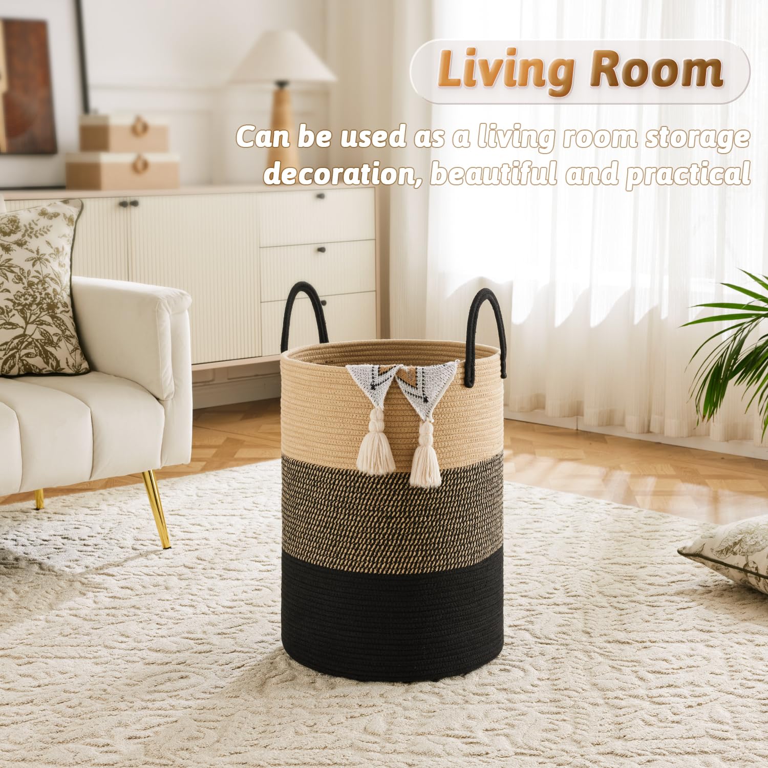 Artfeel laundry basket toy blanket storage; versatile solution for clutter.
