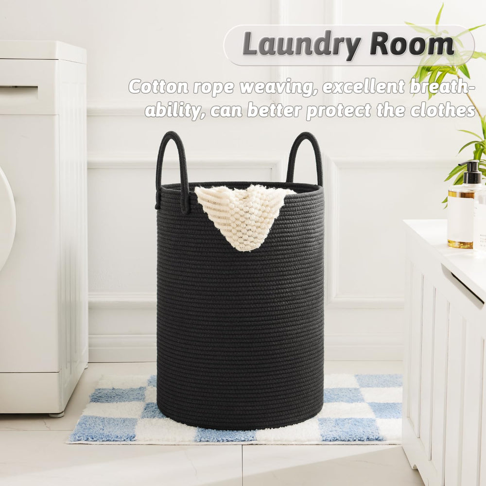 Artfeel laundry basket shows breathable cotton rope for airflow and freshness.