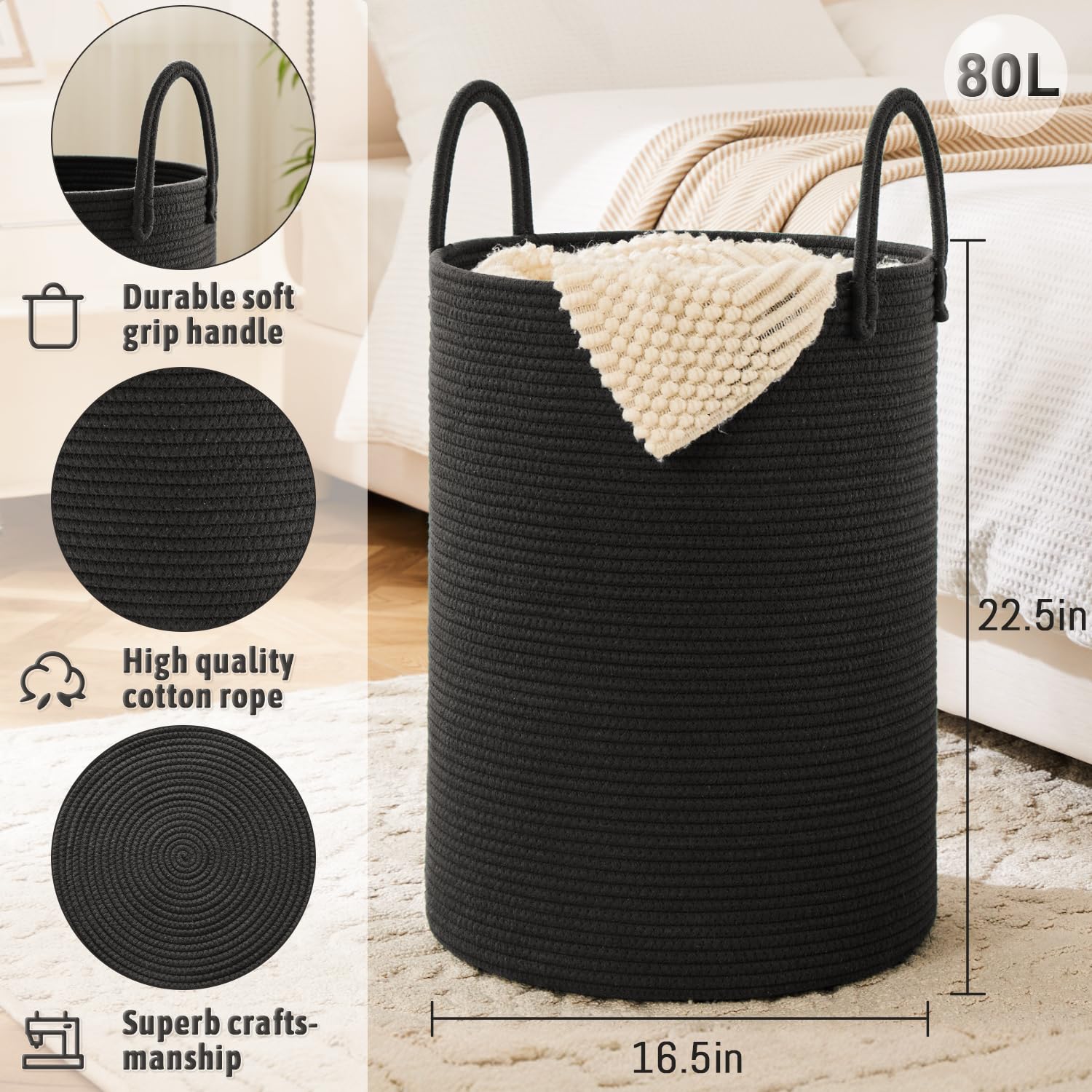 Artfeel laundry basket makes a stylish gift for home decor lovers.