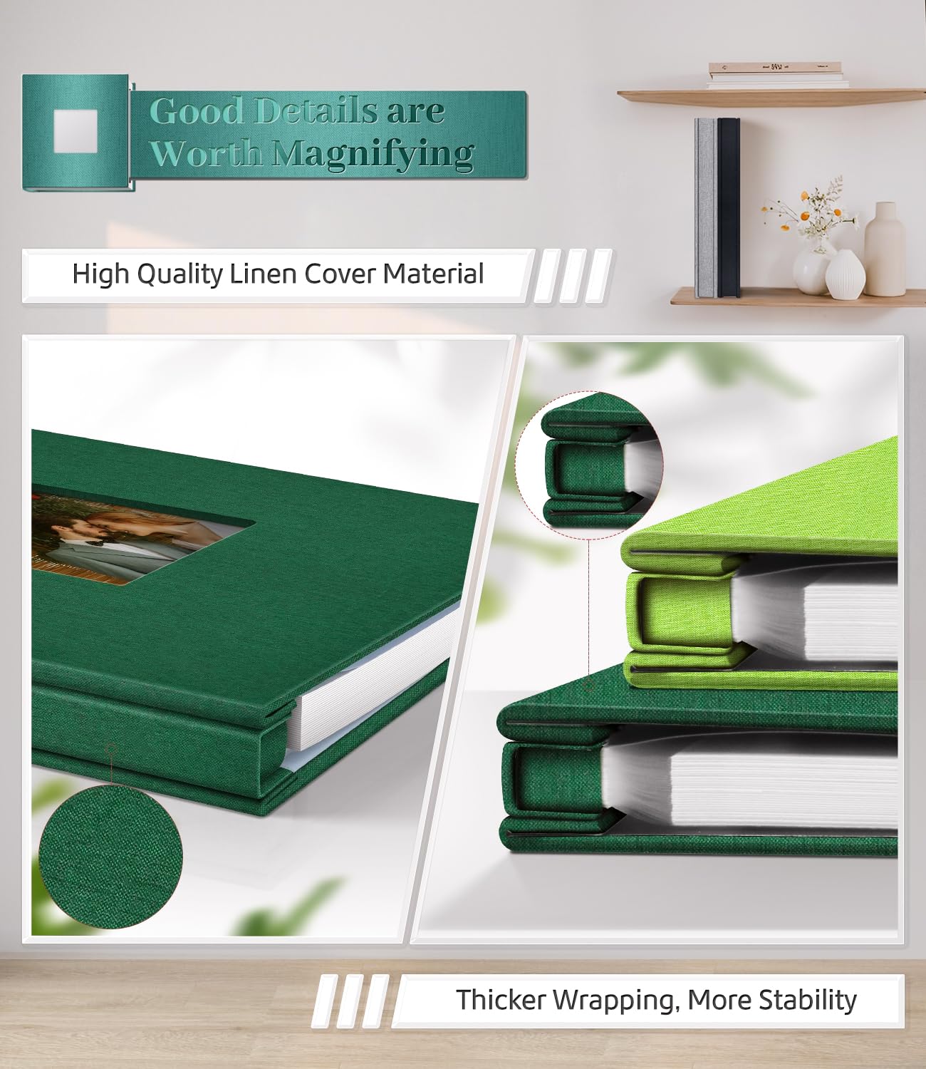 Artfeel Photo Album 120 pages provide ample space for milestones and travel memories.
