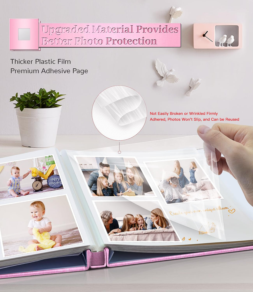Artfeel photo album acid-free film protects photos from fading over time