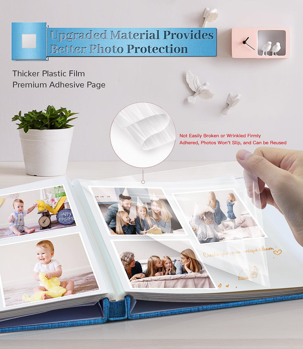 Artfeel self-adhesive interior grips photos securely, while allowing easy repositioning.