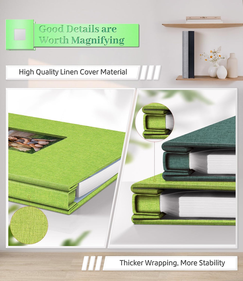 Artfeel photo album aluminum spines keep pages securely bound for long-lasting use.