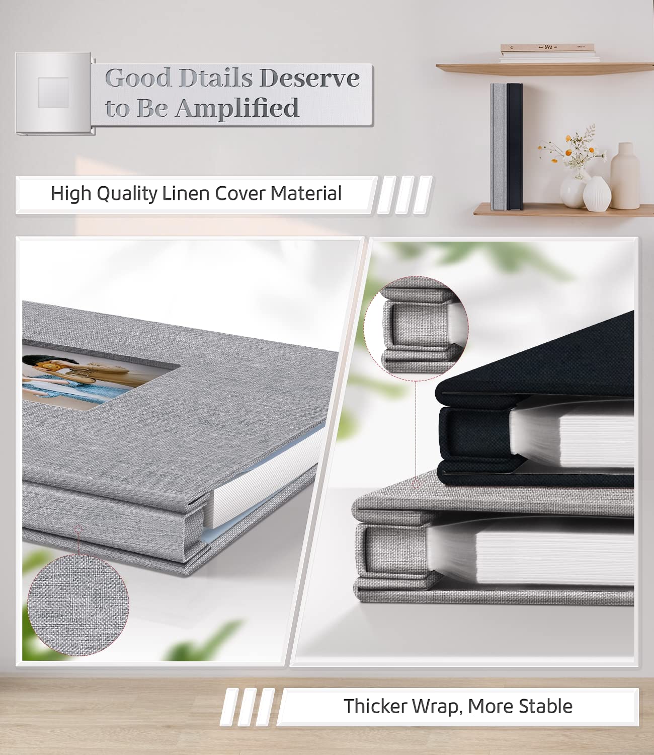 Artfeel aluminum spine keeps pages securely bound and durable