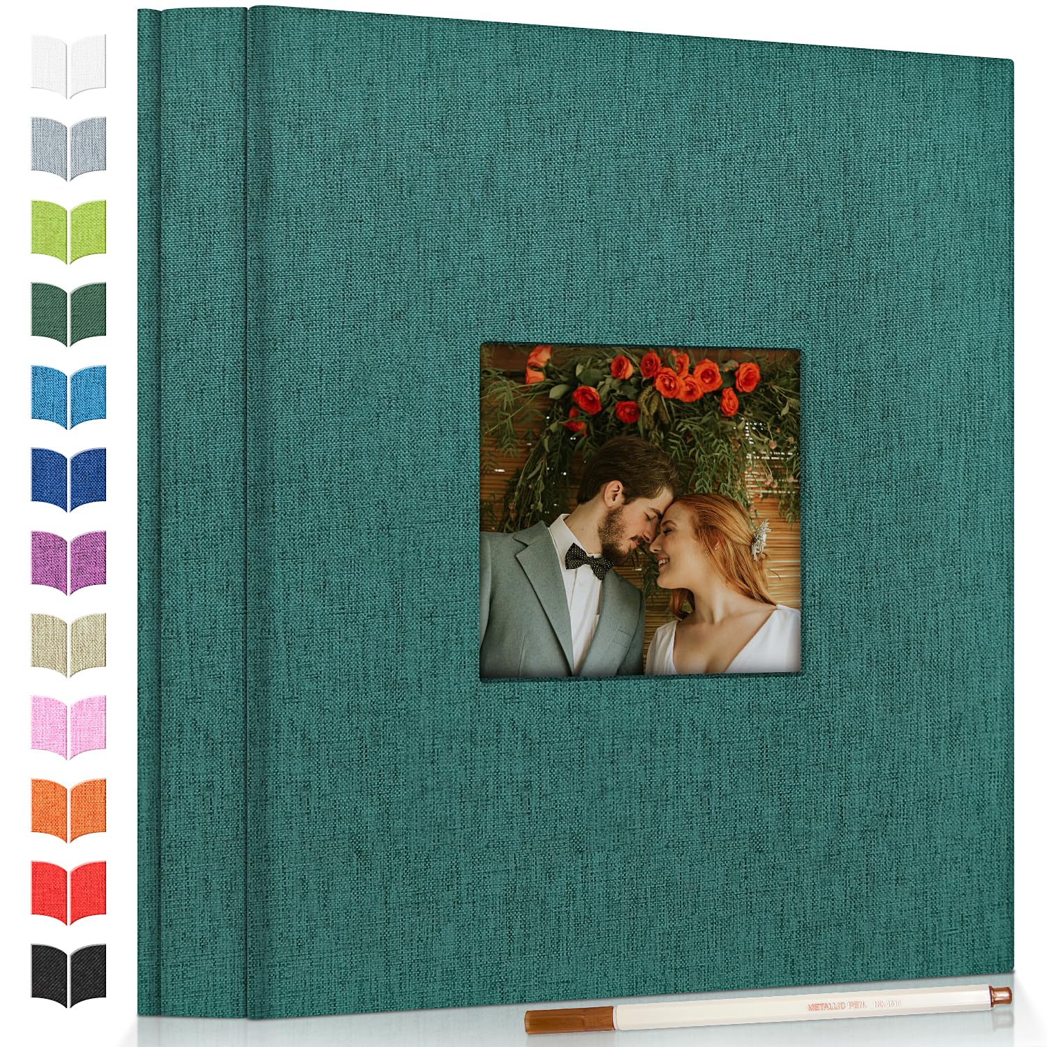 Artfeel photo album cover window showcases a baby milestone theme.