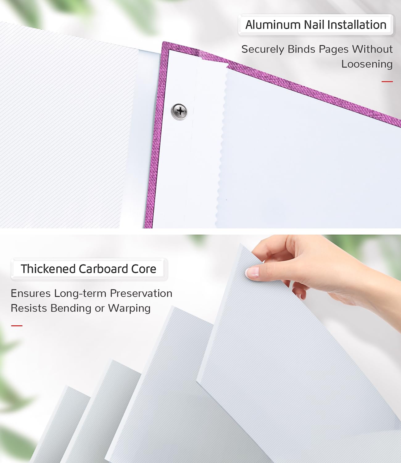 Artfeel photo album outer dimensions 13 x 12.8 inches with a 13 x 11 inch interior.
