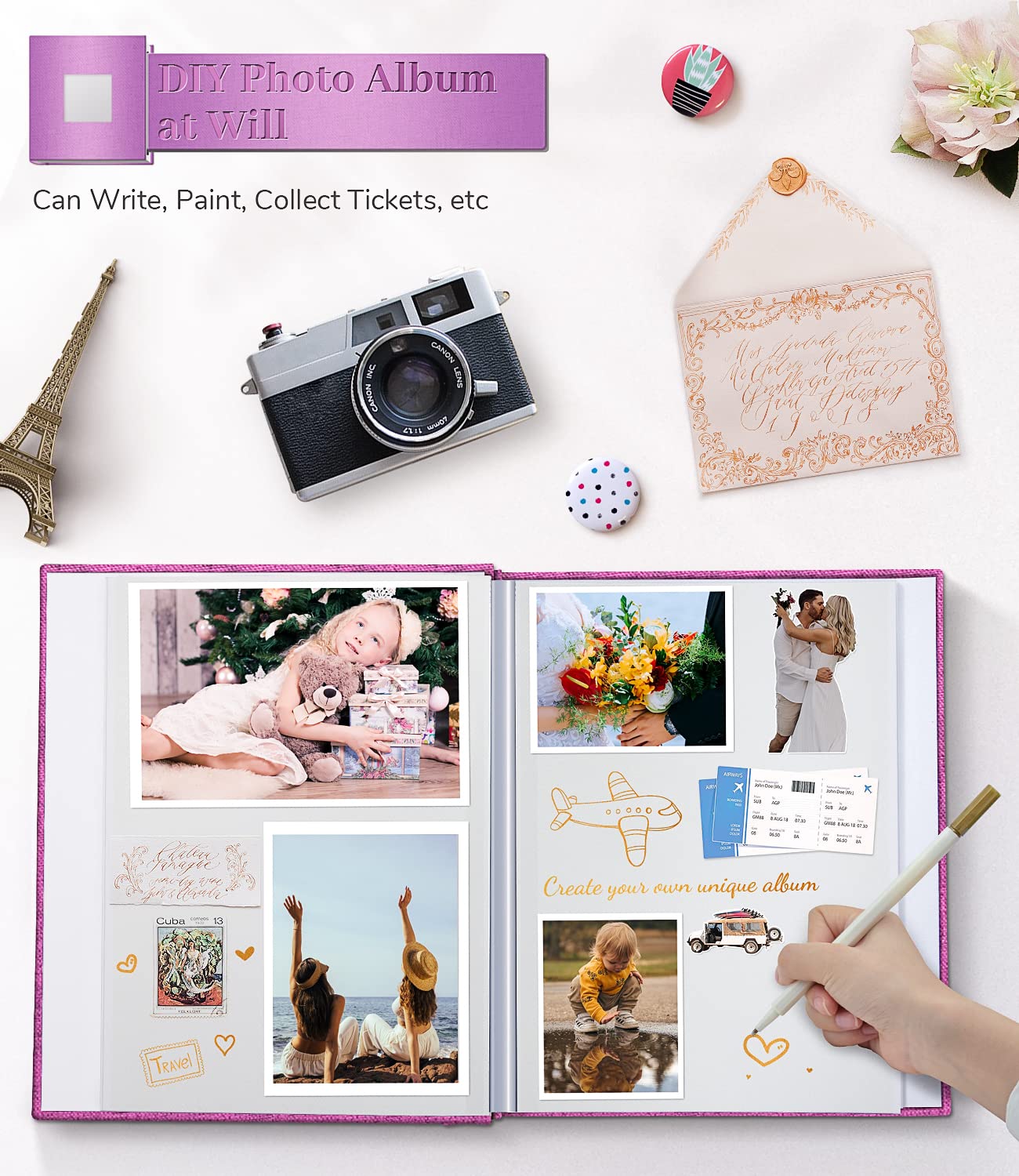 Artfeel photo album exterior shows 11.5" x 10.5" inches for large prints.