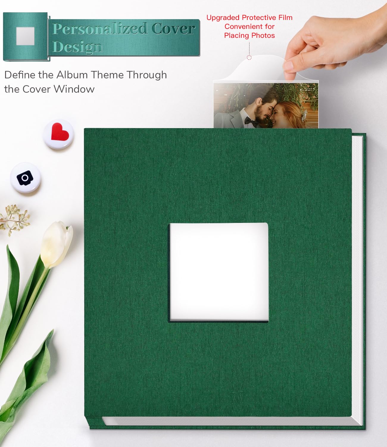 Artfeel Photo Album display window lets a favorite photo shine at a glance.