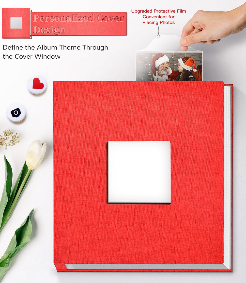 Artfeel photo album interior pages show flexible photo sizes and layouts.