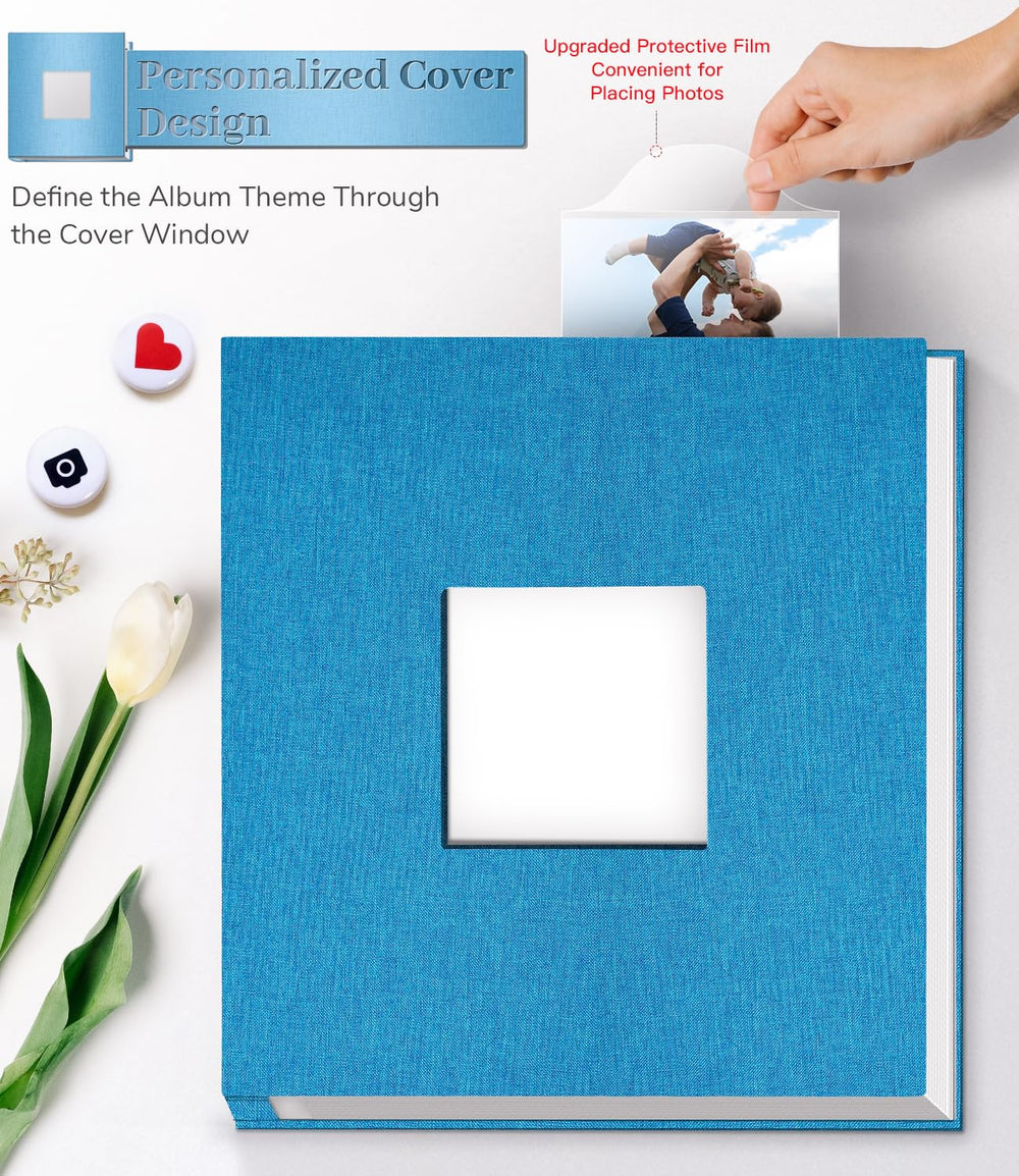 Artfeel photo album protective film keeps photos safe during placement.