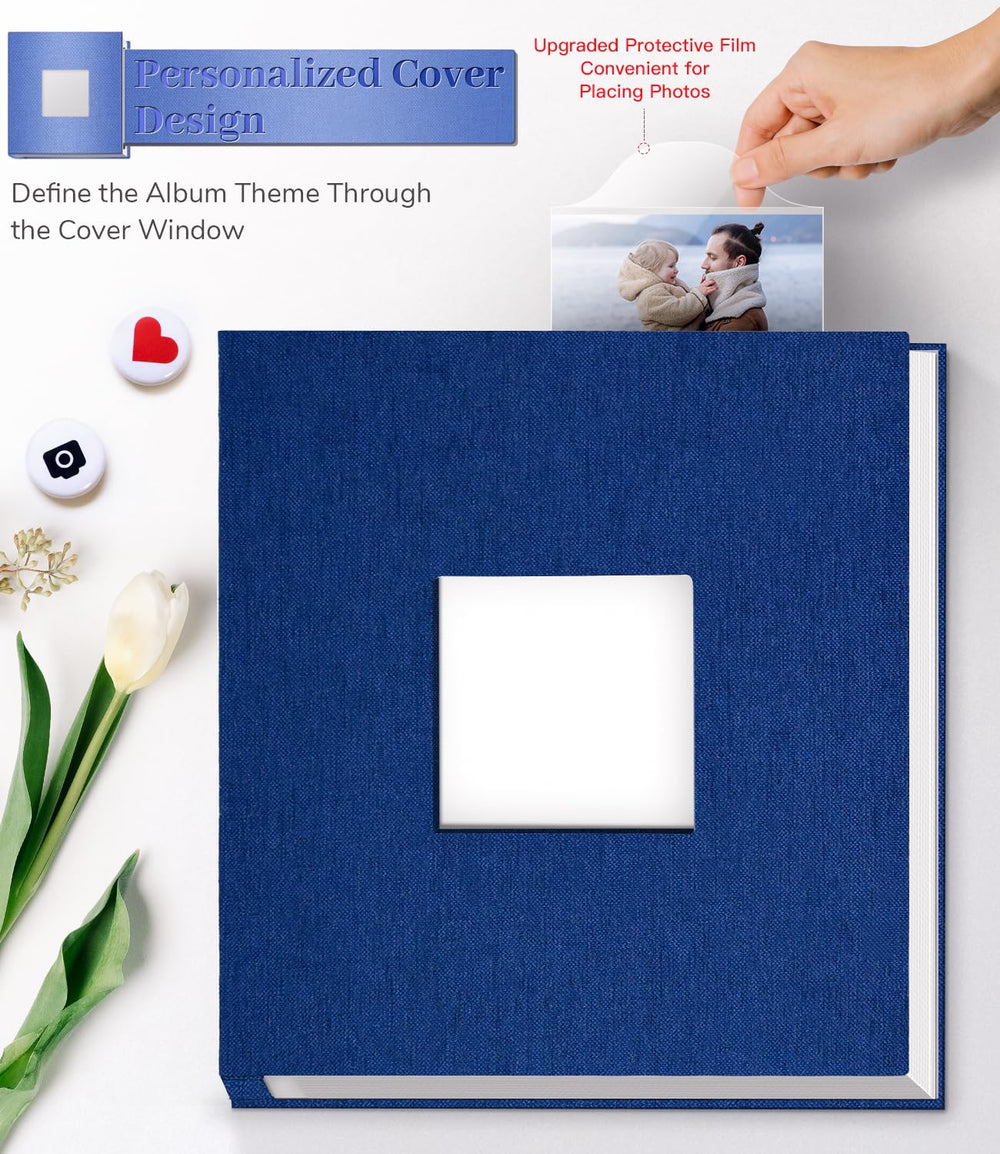 Artfeel self-adhesive pages inside layout keeps photos secure and reusable.