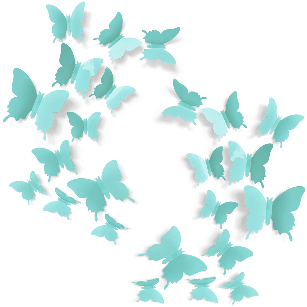 Artivo Baby Girl Room Decor Blue Butterflies enhances nursery accents and storytelling spaces.