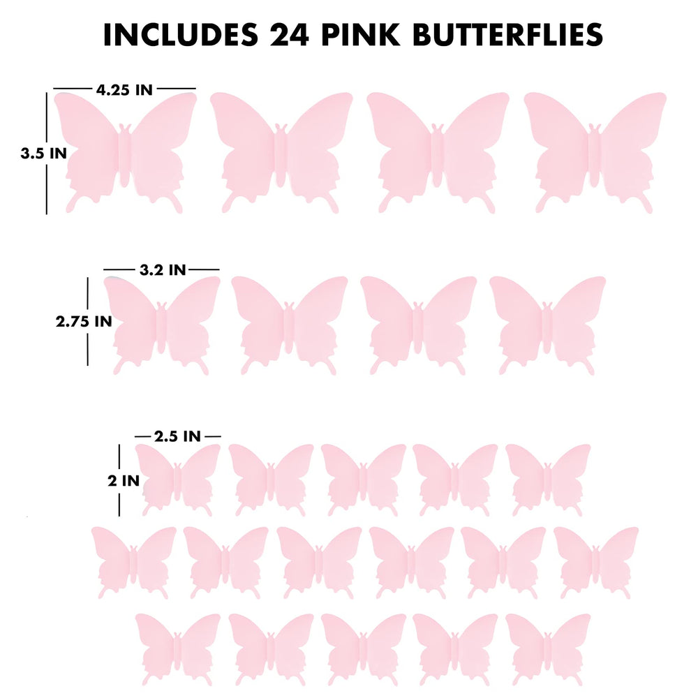 Artivo pastel aesthetic butterflies, Danish style, waterproof and easy to apply.