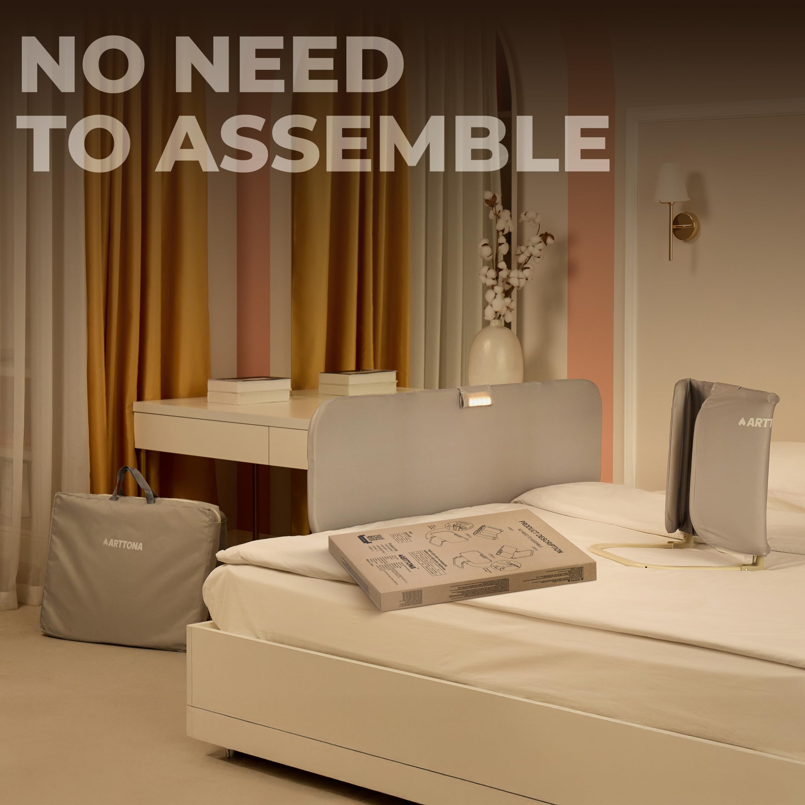 Arttona bed gate uses secure locking for dependable playtime safety.