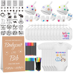 AryiHitt 78PCS Baby Shower Set packaging for DIY decor ideas