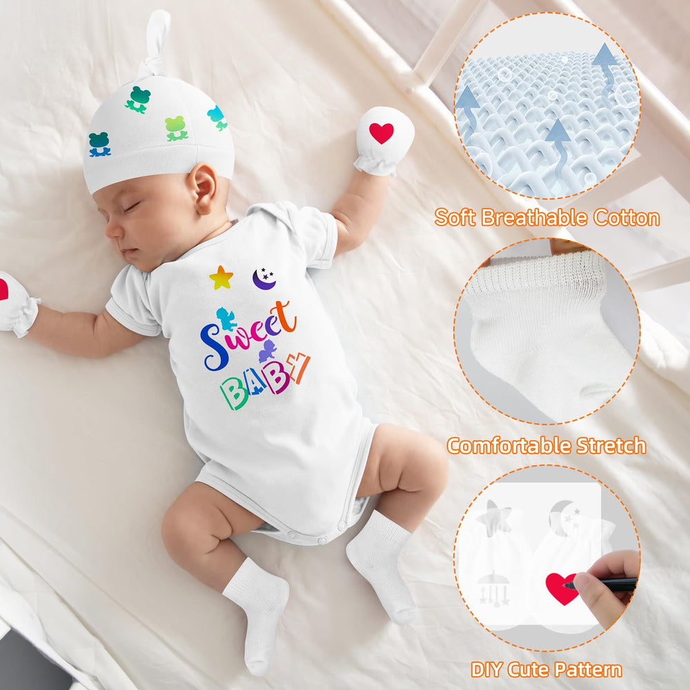 AryiHitt baby hats, mittens, and socks set for cozy wear