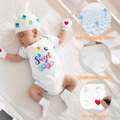 AryiHitt baby hats, mittens, and socks set for cozy wear