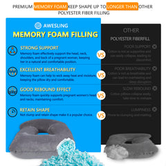 AS AWESLING pregnancy pillow detachable parts show customizable support for different sleeping positions