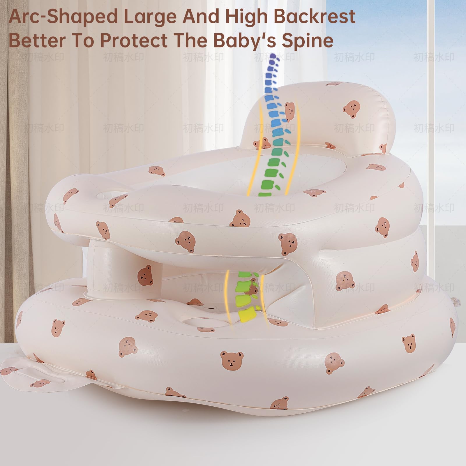 Asamoom sit-up chair with ergonomic back support for comfy viewing.