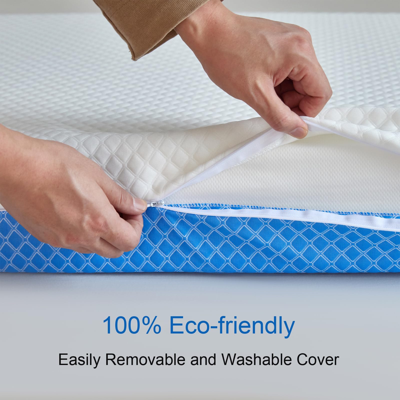 ASANEST boxed mattress ready to unroll and expand in room