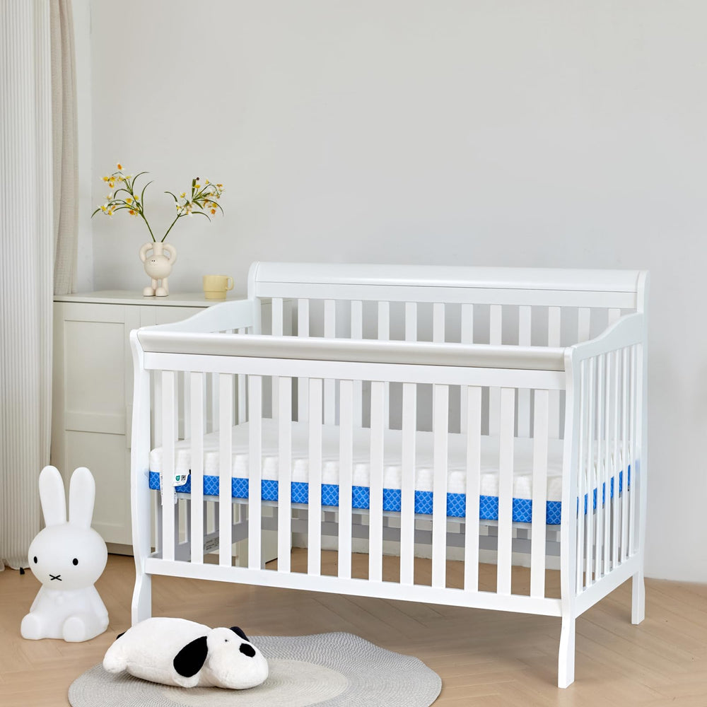 ASANEST crib mattress with removable washable cover for easy cleaning