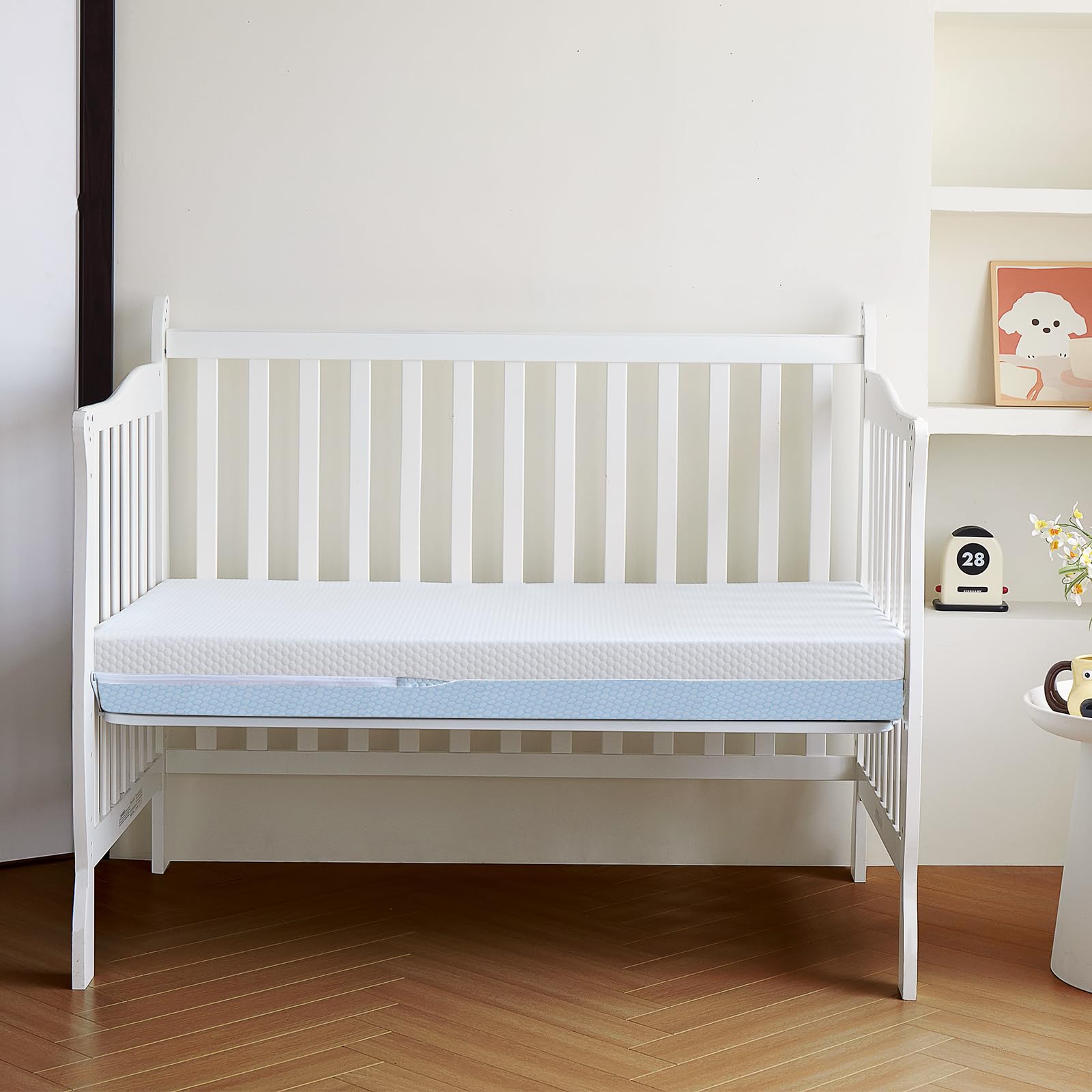 ASANEST foam layers deliver breathable comfort for a cooler baby sleep