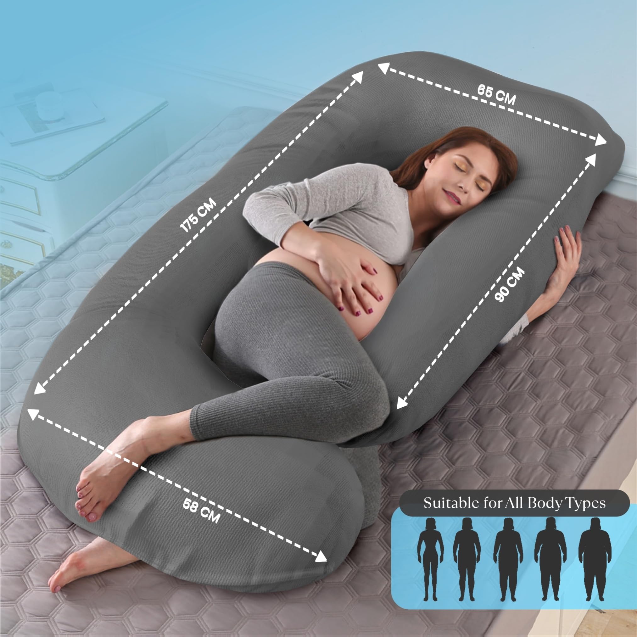 ASC Amour G pillow shows back support for easier resting.