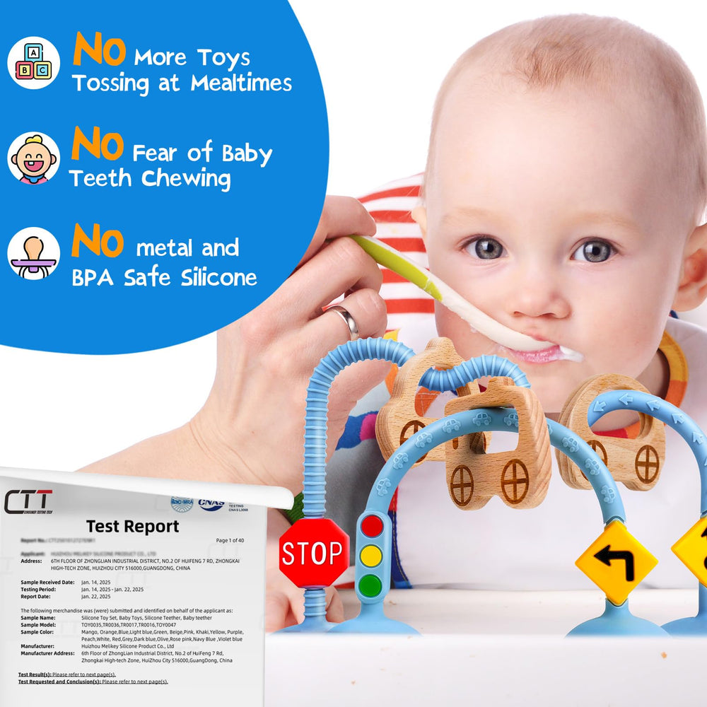 Ascnduup detachable parts simplify cleaning after meals, bath time, or travel.