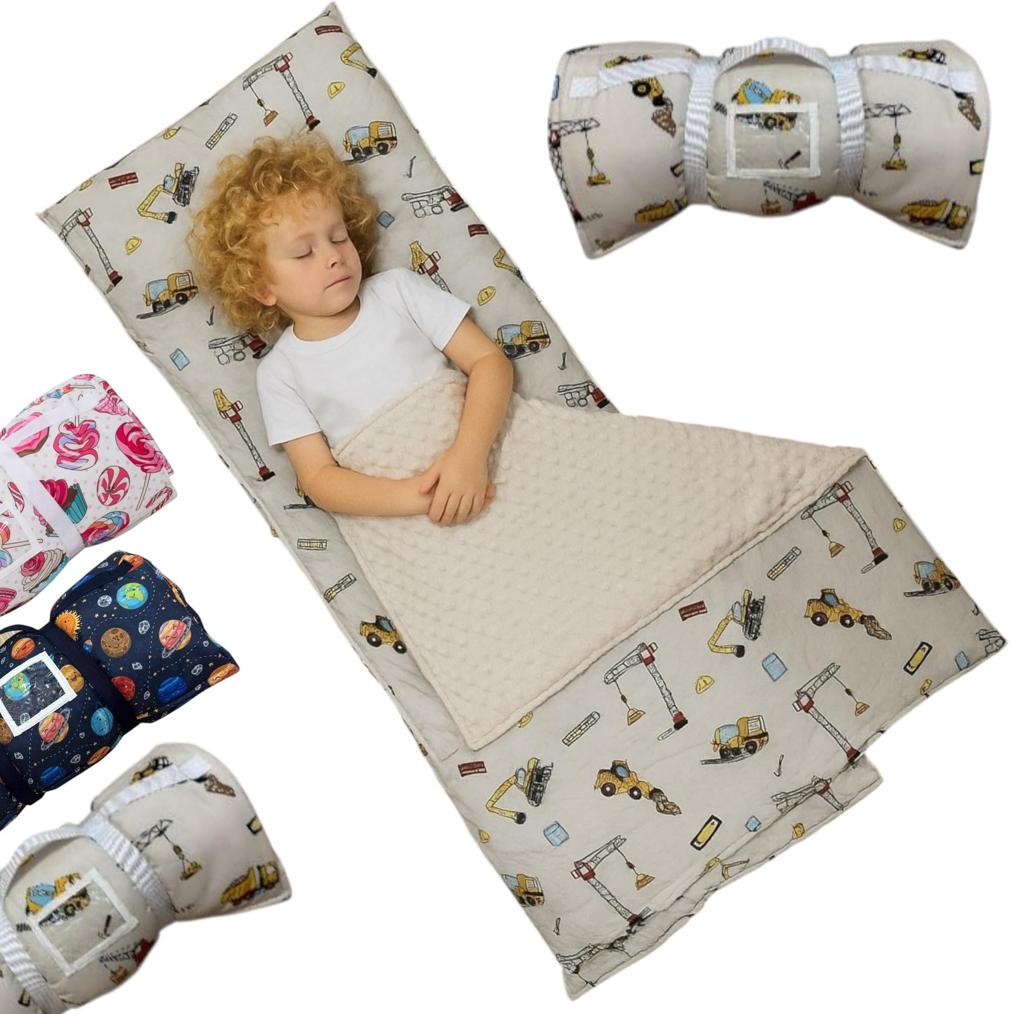 ASFASA Toddler Nap Mat all-in-one design offers a ready-made preschool nap setup.