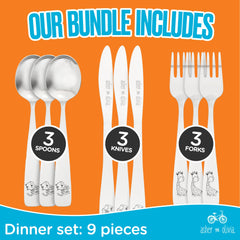 Asher and Olivia kid-friendly knife closeup highlights safe, non-serrated blades for little mouths