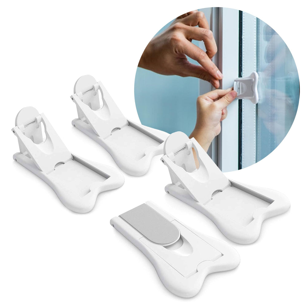 Ashtonbee child safety locks four-pack keeps cabinets secure for curious kids.