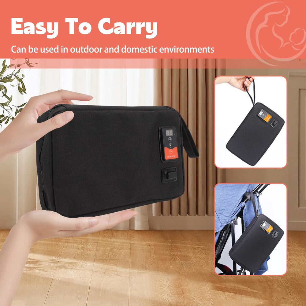 Asixxsix USB Baby Wipe Warmer portable design ideal for home, car, and travel.