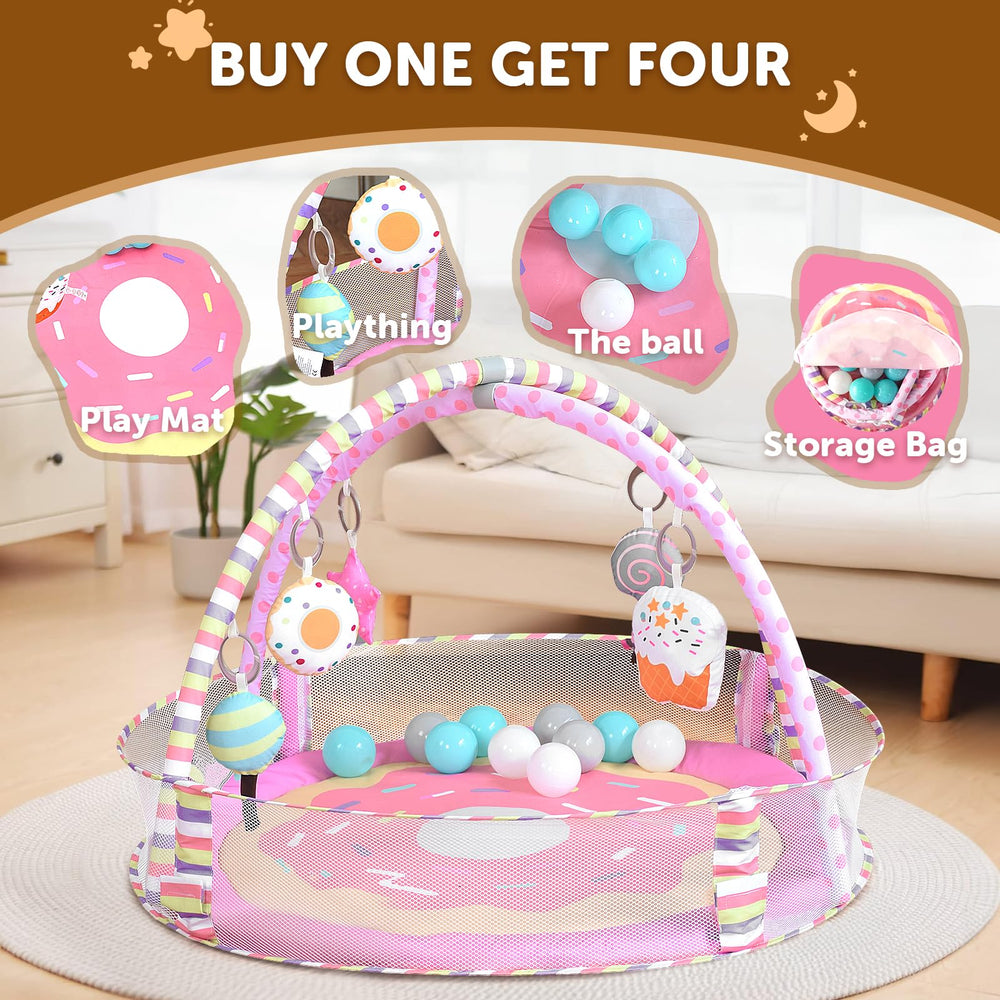 AskCat all-in-one activity center suitable for newborn to 6 months and beyond.