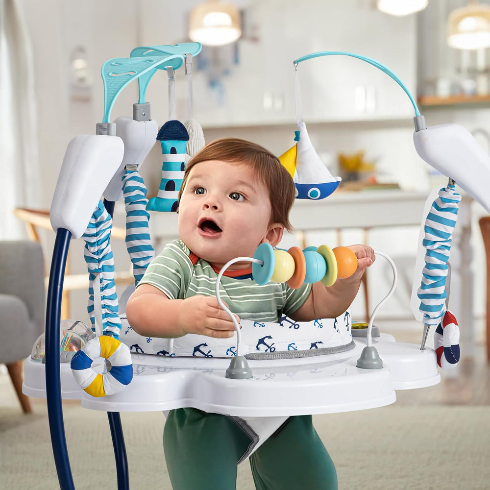 AskCat activity center with infant toys promotes reach-and-grasp development
