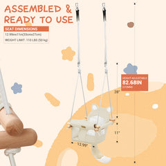 AskCat fox swing shown indoors or outdoors with weather-ready versatility.