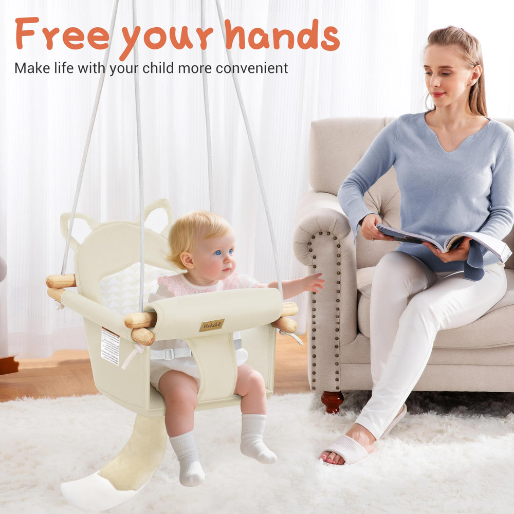 AskCat swing includes mounting hardware for quick, hassle-free setup.