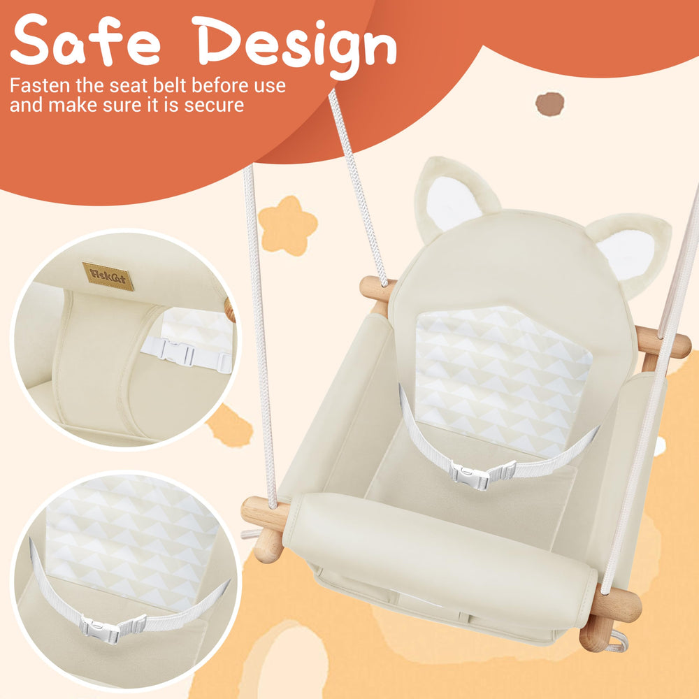 AskCat wooden frame detail highlights sturdy construction and lasting durability.