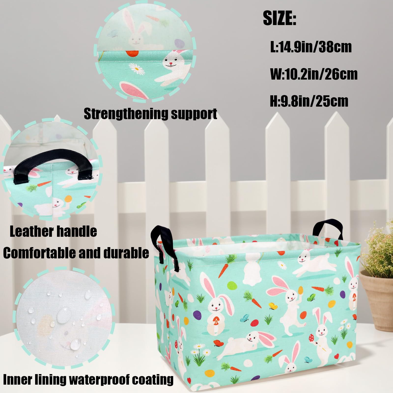 ASKETAM Bunny magician Easter basket graphic adds playful mood for celebrations.