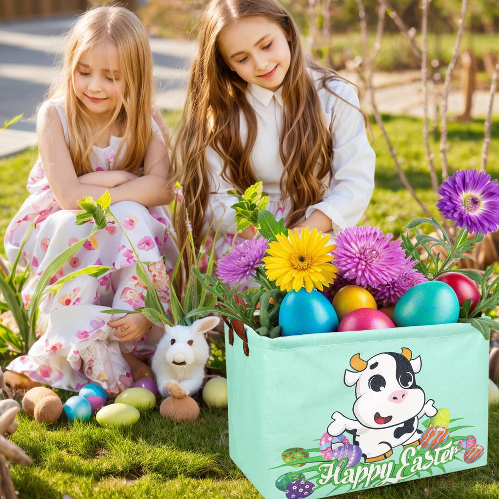 ASKETAM cow-easter-basket decor-and-gift-organization in kid's room