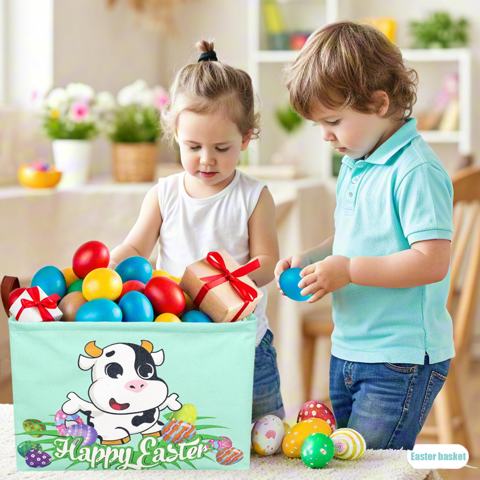 ASKETAM cow-easter-basket versatile-storage-ideas for toys, clothes, and gifts