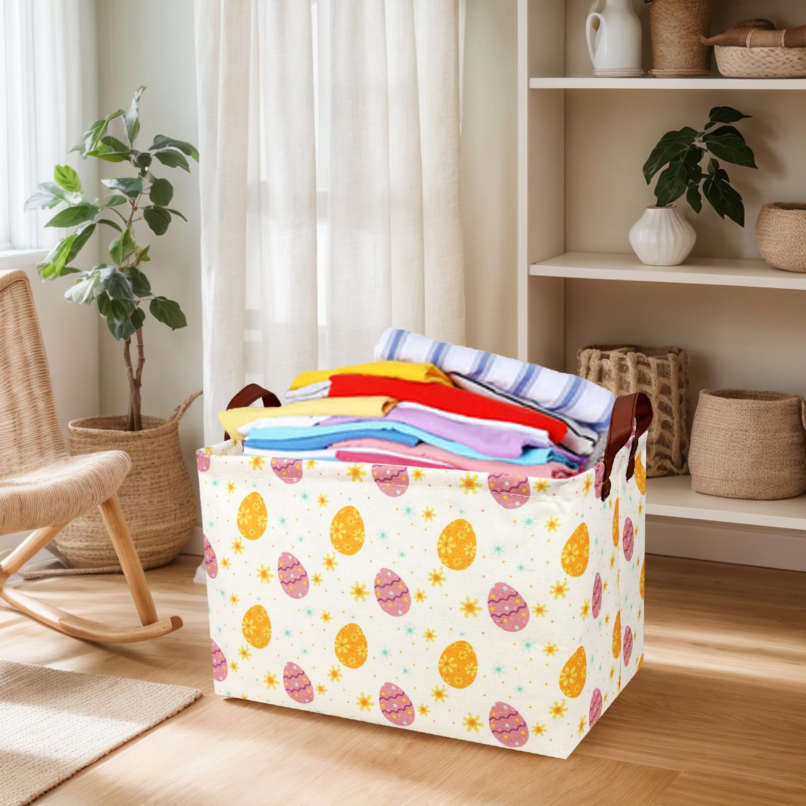 ASKETAM Easter basket arrival note shows potential compression and quick shape recovery.